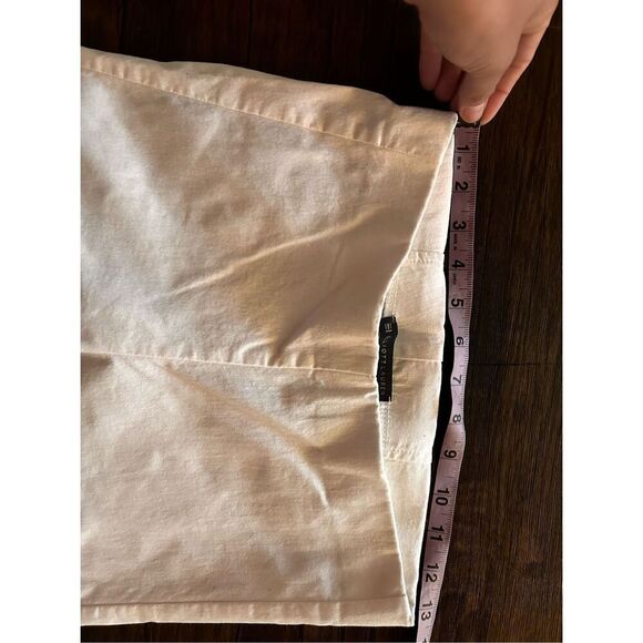 Elliot Lauren White Cargo Pull On Cropped Pants Size 2 Classic Minimalist - Picture 7 of 12